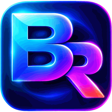 The BeReady.games logo: overlapping letters B and R in neon blue and magenta.